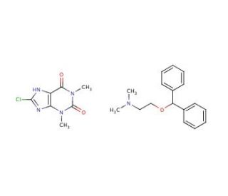 Dimenhydrinate (CAS 523-87-5) - chemical structure image