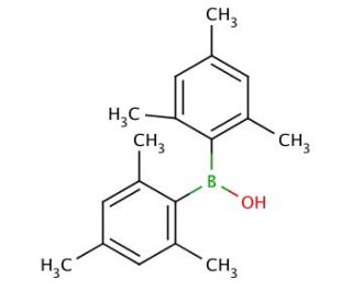 Dimesitylborinic acid (CAS 20631-84-9) - chemical structure image