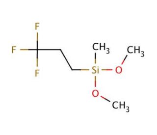 Dimethoxy-methyl(3,3,3-trifluoropropyl)silane (CAS 358-67-8) - chemical structure image