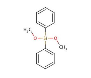 Dimethoxydiphenylsilane (CAS 6843-66-9) - chemical structure image