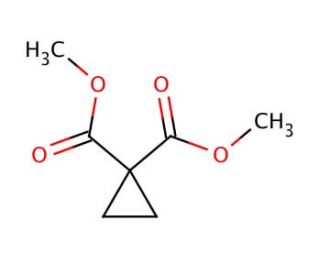 Dimethyl 1,1-cyclopropanedicarboxylate (CAS 6914-71-2) - chemical structure image