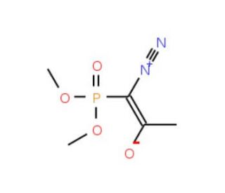 Dimethyl (1-diazo-2-oxo-propyl)phosphonate (CAS 90965-06-3) - chemical structure image