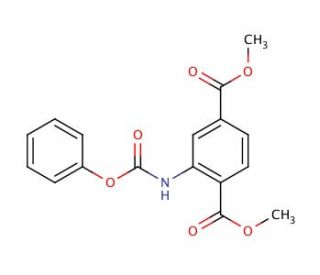 Dimethyl 2-[(phenoxycarbonyl)amino]terephthalate - chemical structure image
