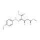Dimethyl 2-[2-(4-methoxyphenyl)hydrazono]-3-oxopentanedioate (CAS 121582-52-3) - chemical structure image