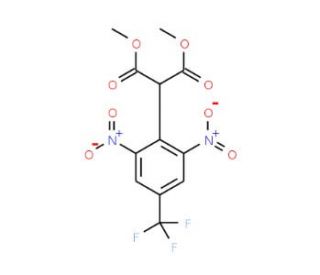 Dimethyl 2-[2,6-dinitro-4-(trifluoromethyl)phenyl]malonate - chemical structure image