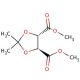 (+)-Dimethyl 2,3-O-isopropylidene-D-tartrate (CAS 37031-30-4) - chemical structure image