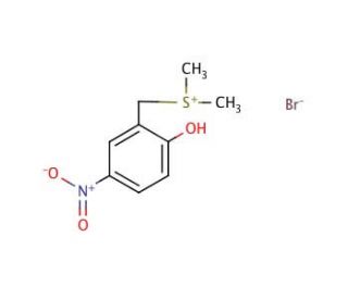 Dimethyl(2-hydroxy-5-nitrobenzyl)sulfonium bromide (CAS 28611-73-6) - chemical structure image