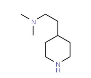 Dimethyl-(2-piperidin-4-yl-ethyl)-amine (CAS 102308-48-5) - chemical structure image