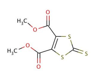 Dimethyl 2-thioxo-1,3-dithiole-4,5-dicarboxylate (CAS 7396-41-0) - chemical structure image