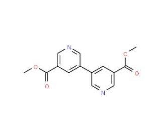 Dimethyl 3,3&prime;-Bipyridine-5,5&prime;-dicarboxylate (CAS 128612-43-1) - chemical structure image