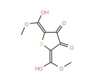 dimethyl 3,4-dihydroxythiophene-2,5-dicarboxylate (CAS 58416-04-9) - chemical structure image