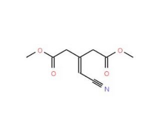 Dimethyl 3-(cyanomethlene)pentanedioate (CAS 1709-25-7) - chemical structure image