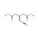 Dimethyl 3-(cyanomethlene)pentanedioate (CAS 1709-25-7) - chemical structure image