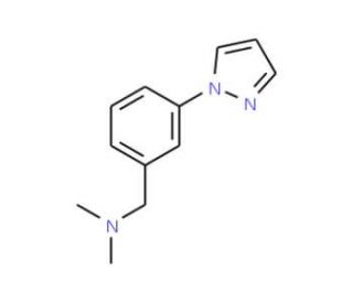 Dimethyl-(3-pyrazol-1-yl-benzyl)-amine - chemical structure image