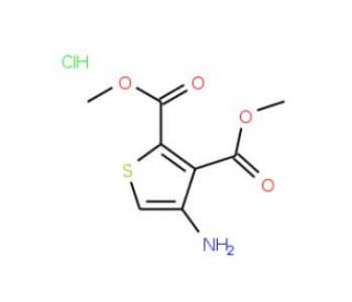 Dimethyl 4-aminothiophene-2,3-dicarboxylate hydrochloride (CAS 121071-71-4) - chemical structure image