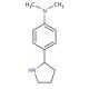 Dimethyl-(4-pyrrolidin-2-yl-phenyl)amine (CAS 298690-88-7) - chemical structure image
