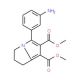 Dimethyl 5-(3-aminophenyl)-2,3-dihydro-1H-pyrrolizine-6,7-dicarboxylate - chemical structure image