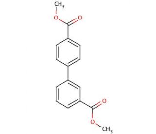 Dimethyl biphenyl-3,4&prime;-dicarboxylate - chemical structure image