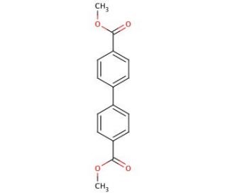 Dimethyl biphenyl-4,4&prime;-dicarboxylate (CAS 792-74-5) - chemical structure image
