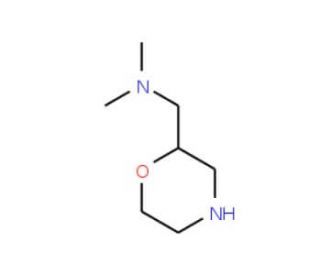 Dimethyl-morpholin-2-ylmethylamine (CAS 122894-56-8) - chemical structure image
