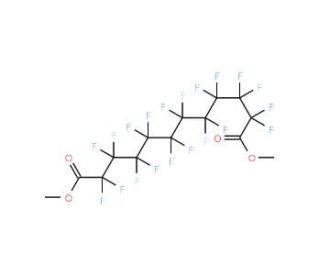Dimethyl perfluoro-1,10-decanedicarboxylate (CAS 84750-88-9) - chemical structure image