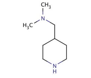 Dimethyl(piperidin-4-ylmethyl)amine - chemical structure image