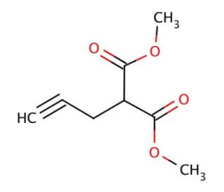 Dimethyl propargylmalonate (CAS 95124-07-5) - chemical structure image