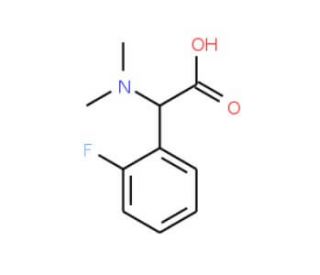 Dimethylamino-(2-fluoro-phenyl)-acetic acid - chemical structure image