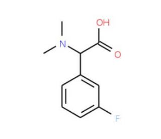 Dimethylamino-(3-fluoro-phenyl)-acetic acid - chemical structure image