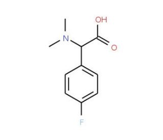 Dimethylamino-(4-fluoro-phenyl)-acetic acid - chemical structure image