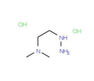 Dimethylaminoethylhydrazine dihydrochloride - chemical structure image