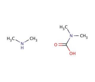 Dimethylammonium dimethylcarbamate (CAS 4137-10-4) - chemical structure image