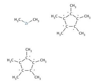 Dimethylbis(pentamethylcyclopentadienyl)zirconium(IV) (CAS 67108-80-9) - chemical structure image