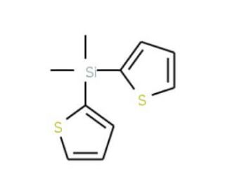 Dimethyldi(2-thienyl)silane (CAS 17888-49-2) - chemical structure image