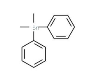 Dimethyldiphenyltin (CAS 1080-43-9) - chemical structure image
