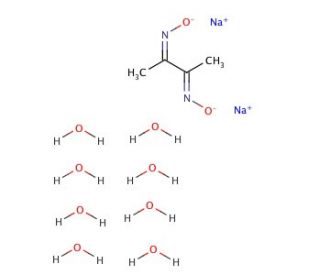 Dimethylglyoxime disodium salt octahydrate (CAS 75006-64-3) - chemical structure image