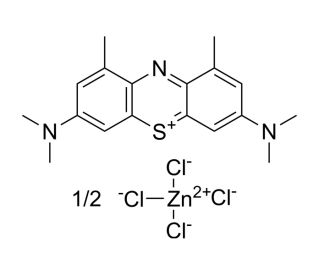 Dimethylmethylene blue zinc chloride double salt (CAS 931418-92-7) - chemical structure image