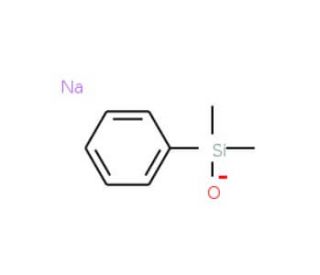 Dimethylphenylsilanol sodium salt (CAS 7646-75-5) - chemical structure image