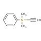 (Dimethylphenylsilyl)acetylene (CAS 17156-64-8) - chemical structure image