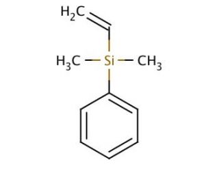 Dimethylphenylvinylsilane (CAS 1125-26-4) - chemical structure image