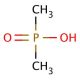 Dimethylphosphinic acid (CAS 3283-12-3) - chemical structure image