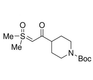 Dimethylsulfoxonium-(N-Boc(4-piperidinecarbonoyl)methylide (CAS 2135471-18-8) - chemical structure image