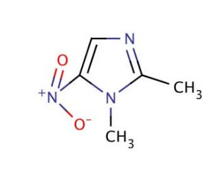 Dimetridazole (CAS 551-92-8) - chemical structure image