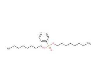 Dioctyl phenylphosphonate (CAS 1754-47-8) - chemical structure image