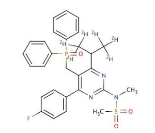 Diphenyl 4-(4-Fluorophenyl)-6-isopropyl-2-(N-methylmethylsulfonyl)amino-pyrimidin-5-yl -methyl]phosphine Oxide-d6 - chemical