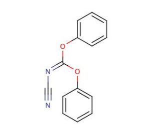 Diphenyl N-cyanocarbonimidate (CAS 79463-77-7) - chemical structure image