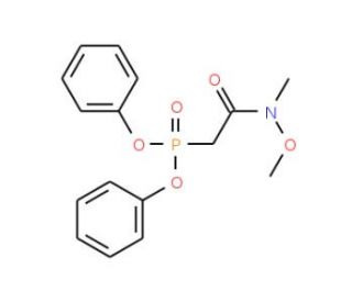 Diphenyl (N-Methoxy-N-methylcarbamoylmethyl)phosphonate (CAS 367508-01-8) - chemical structure image