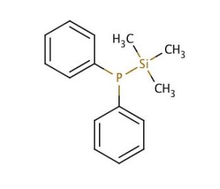 Diphenyl(trimethylsilyl)phosphine (CAS 17154-34-6) - chemical structure image