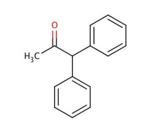 Diphenylacetic acid (CAS 117-34-0) - chemical structure image