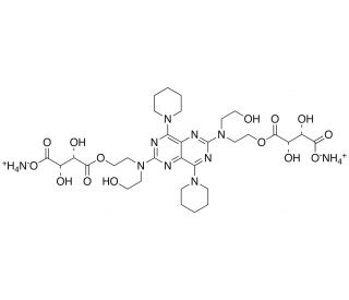 Dipyridamole Ditartaric Acid Diester Diammonium Salt (CAS 1316276-51-3) - chemical structure image
